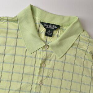 Brooks Brothers Country Club Mens Large Performance Knit Golf Polo Shirt